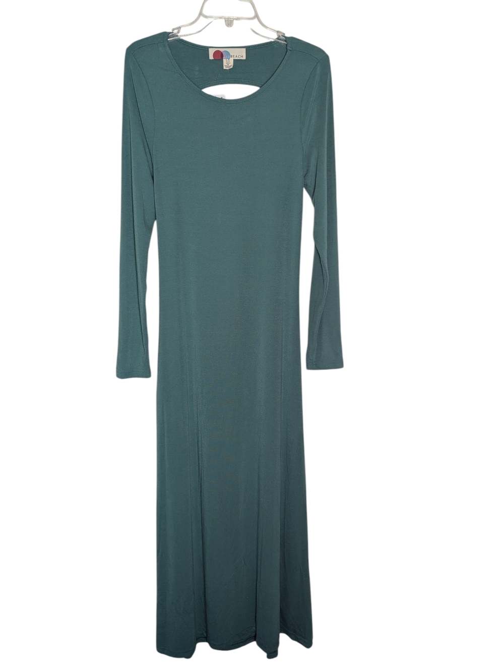 Free People Beach‎ Womens Maxi Dress NWT Aubre Open-Back Backless Green Medium - Picture 2 of 15